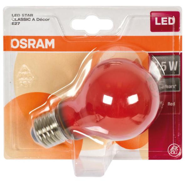 LED-Filament-Lampe rot AGL-Form E27 2,5W LED-Filament-Lampe rot AGL-Form E27 2,5W