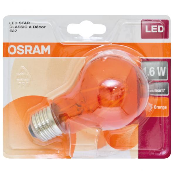LED-Filament-Lampe orange AGL-Form E27 2,5W LED-Filament-Lampe orange AGL-Form E27 2,5W