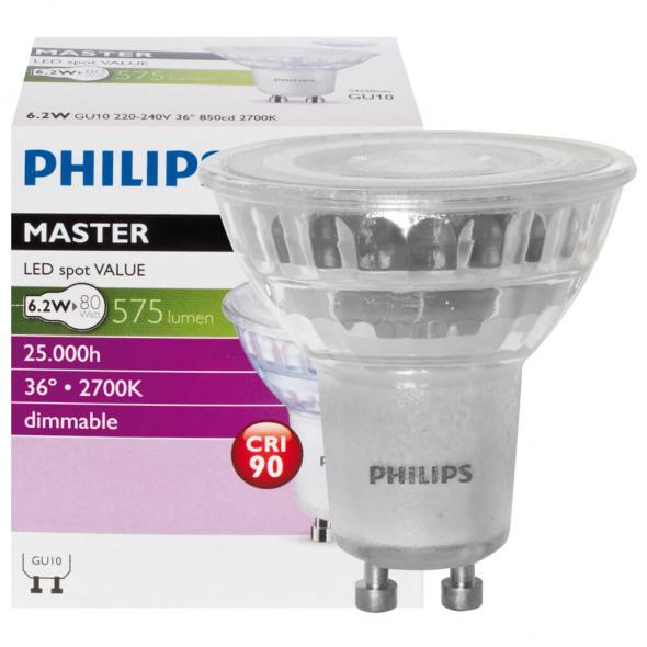 LED-Reflektorlampe PAR16 MASTER LEDSPOT VALUE GU10