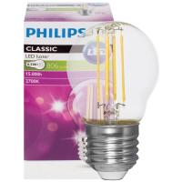 LED-Filament-Lampe Tropfen-Form klar E27 2700K