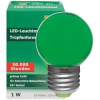 LED-Tropfenlampe 1,0W E27 48lm matt