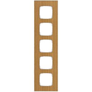 Abdeckrahmen 5-fach Holz Eiche SI Abdeckrahmen 5-fach Holz Eiche SI