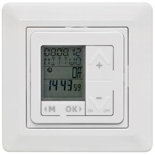 UP-Zeitschaltuhr 230V/10A reinweiß UP-Zeitschaltuhr 230V/10A reinweiß