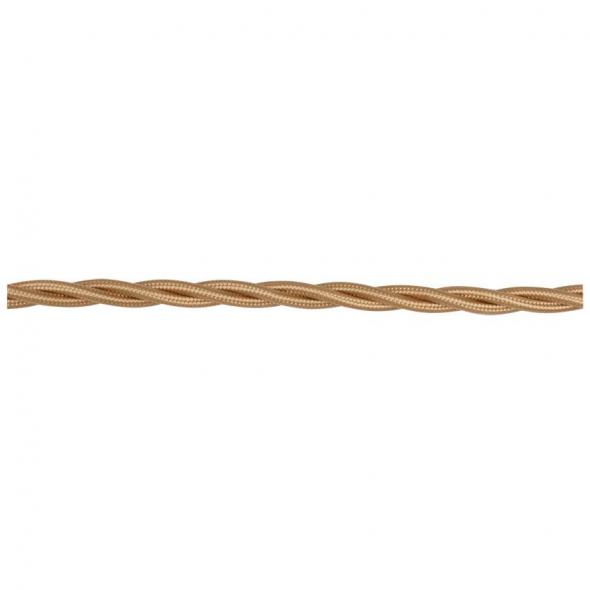 Seiden-Flechtkabel 4G x 1,5 mm² gold Seiden-Flechtkabel 4G x 1,5 mm² gold