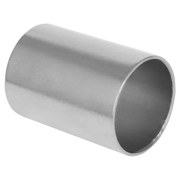 Verbindungshülse Metall Chrom matt gerade Verbindungshülse Metall Chrom matt gerade