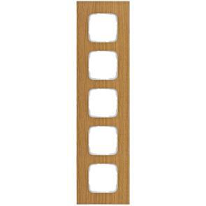 Abdeckrahmen 5-fach Holz Eiche SI Abdeckrahmen 5-fach Holz Eiche SI