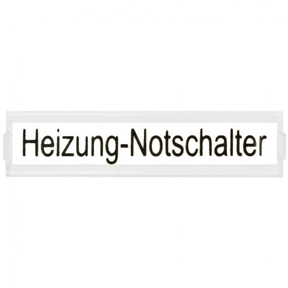 Beschriftungs-Set Heizungsnotschalter