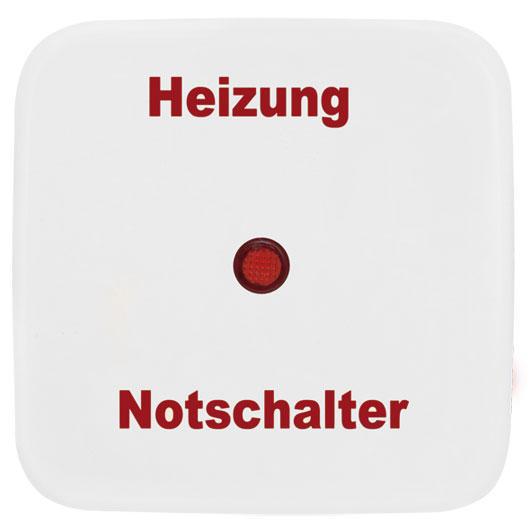 Wippe Heizungsnotschalter reinweiß