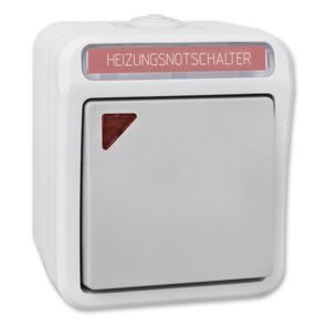 AP/FR Heizungsnotschalter grau/hellgrau