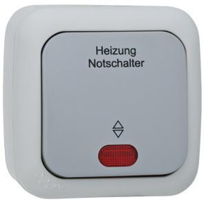 AP/FR Heizungsnotschalter IP54 grau