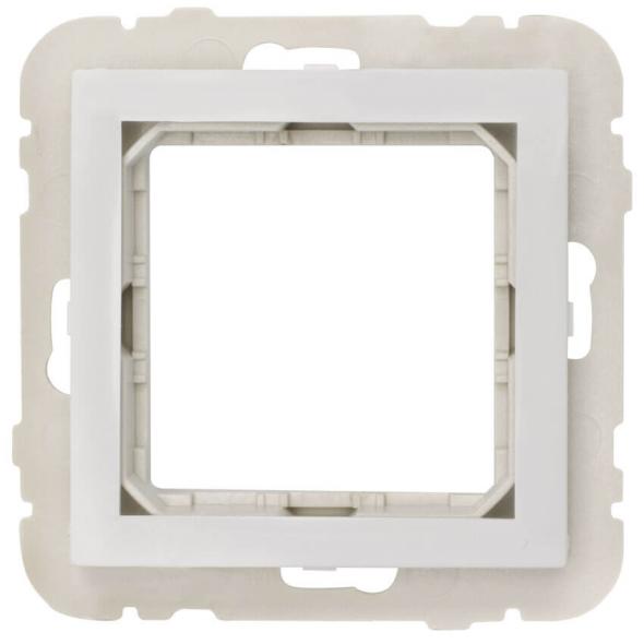 Modulträger mit Kunststoffträger und Zentralplatte für Einbau-Module 45 x 45 Modulträger mit Kunststoffträger und Zentralplatte für Einbau-Module 45 x 45