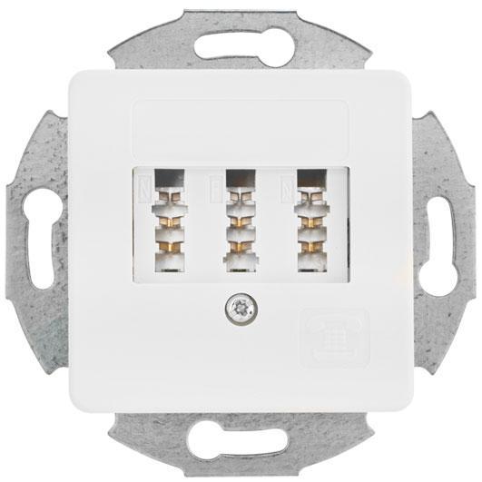 TAE 3 x 6 NFN mit Zentralplatte reinweiß TAE 3 x 6 NFN mit Zentralplatte reinweiß