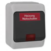 AP/FR Heizungsnotschalter 2-pol IP44 grau/anthrazit