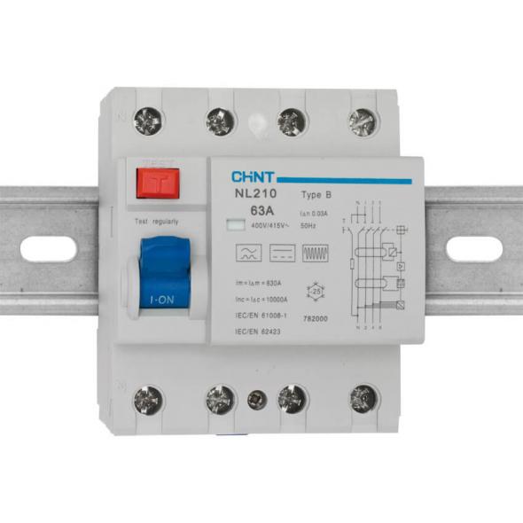 FI-Schutzschalter NL210 4-polig 63A 30mA Typ B