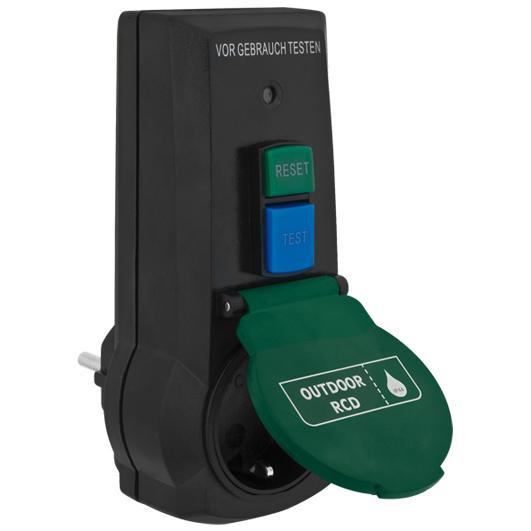 FI-Schutzadapter 16A/0,03 IP44 weiß FI-Schutzadapter 16A/0,03 IP44 weiß