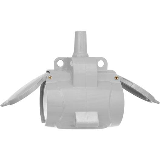 2-fach Schuko-Kupplung IP54 grau 2-fach Schuko-Kupplung IP54 grau