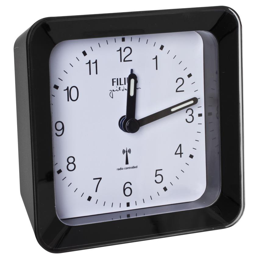 Wecker mit Funkuhrwerk, 0522 schwarz Wecker mit Funkuhrwerk, 0522 schwarz