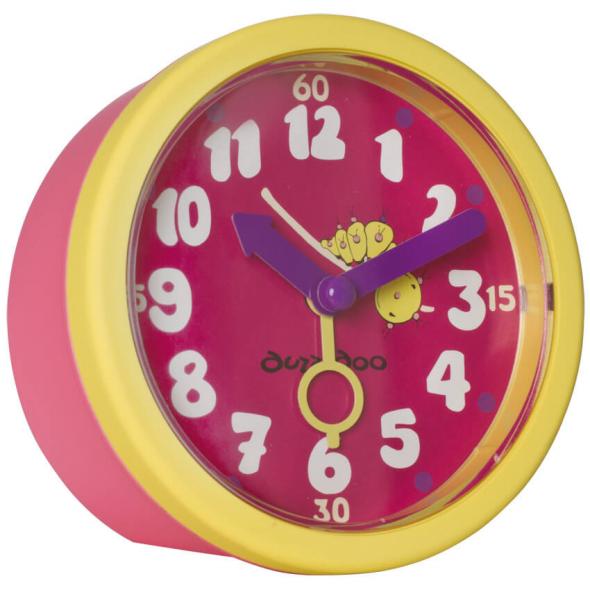 Kinder-Wecker mit Quarzuhrwerk DUZZIDOO D=90 rot/rosa/gelb Kinder-Wecker mit Quarzuhrwerk DUZZIDOO D=90 rot/rosa/gelb