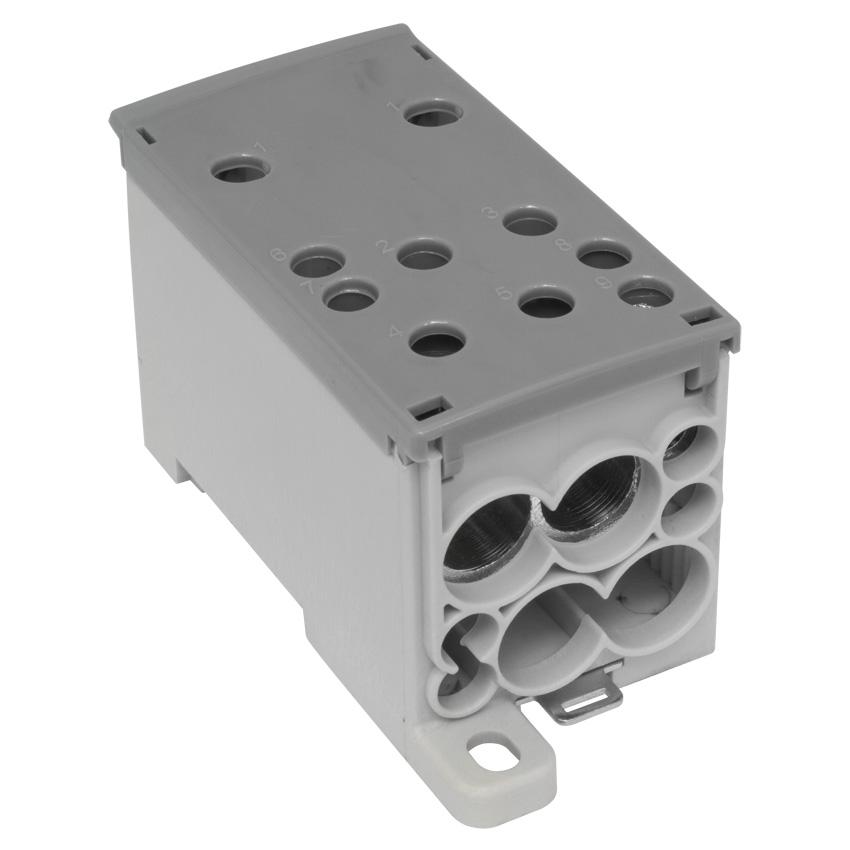 Phasenverteilerblock, 400A, 2 Eingänge und 11 Ausgänge Phasenverteilerblock, 400A, 2 Eingänge und 11 Ausgänge