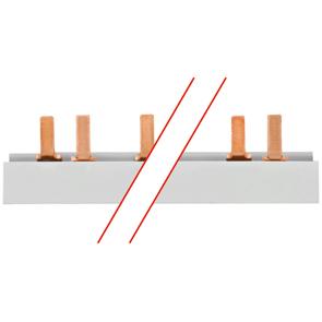 Steg-Phasenschiene 16² Stiftausführung für 57 LS-Schalter