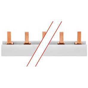 Steg-Phasenschiene 10² Stiftausführung für 12 LS-Schalter