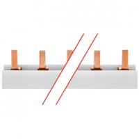 Steg-Phasenschiene 10² Stiftausführung für 12 LS-Schalter