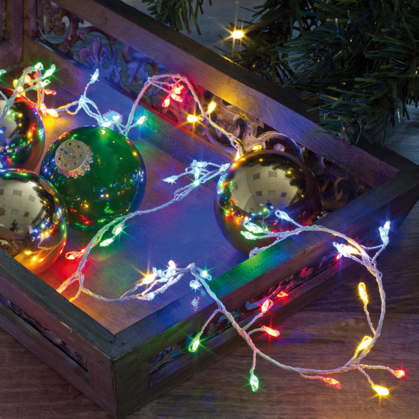 LED-Minilichterkette bunt 100 flammig LED-Minilichterkette bunt 100 flammig