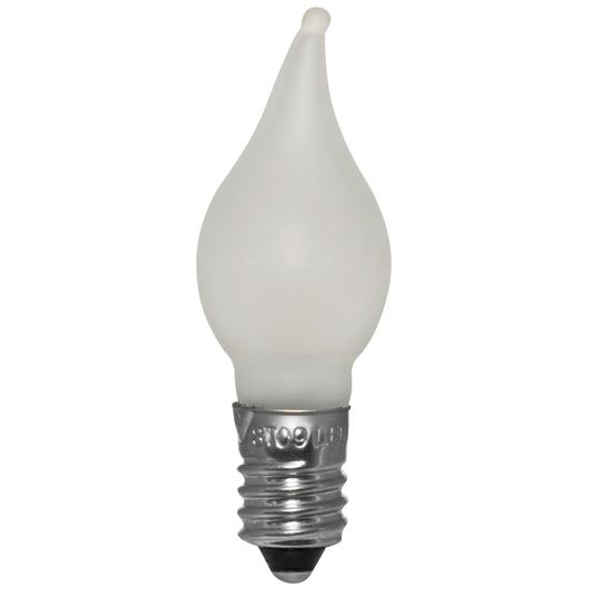 LED-Windstoßkerze matt E10/10-55V/0,2W LED-Windstoßkerze matt E10/10-55V/0,2W