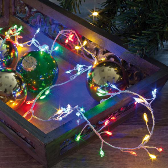 LED-Minilichterkette bunt 100 flammig LED-Minilichterkette bunt 100 flammig