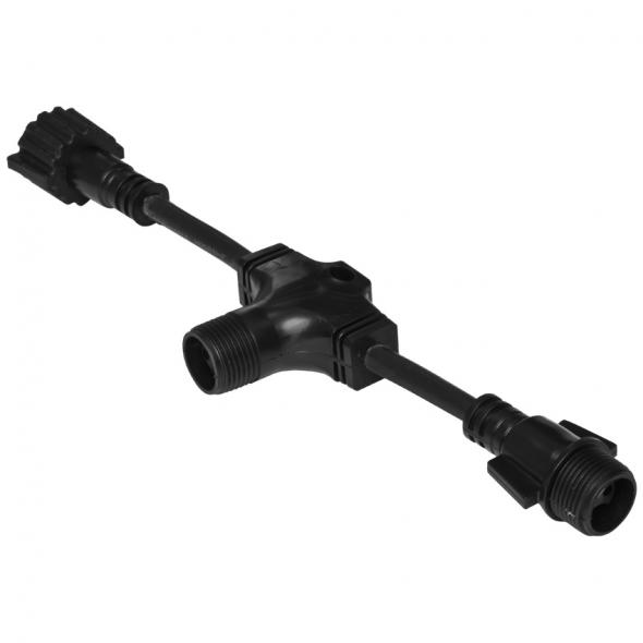 T-Abzweiger schwarz 230V L 200 IP67 T-Abzweiger schwarz 230V L 200 IP67