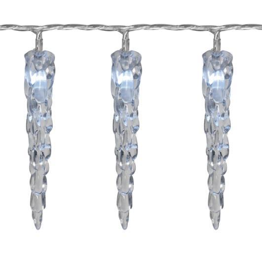 LED-Eiszapfenkette 40 weisse LEDs