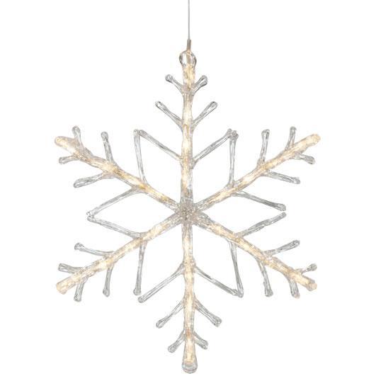 LED-Schneeflocke 24 warmweiße LEDs Außentrafo LED-Schneeflocke 24 warmweiße LEDs Außentrafo