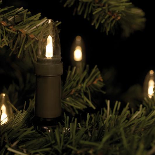 LED-Weihnachtsbaumkette klar/grün 30 STK