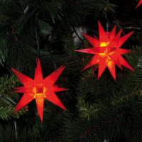 LED-Weihnachtsbaumkette 9 Sterne rot Ø120