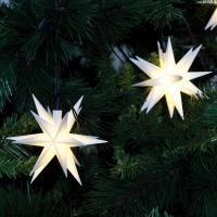 LED-Weihnachtsbaumkette 9 Sterne weiß Ø120