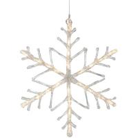 LED-Schneeflocke 24 warmweiße LEDs Außentrafo