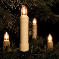 Weihnachtsbaumkette 15-flammig klar weiß E10 3W