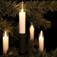 LED-Weihnachtsbaumkette klar/elfenbein E10 8V 0,1W 15-flammmig
