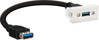 Anschlussblende USB 3.0 WDU30Lose ws