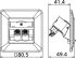 C6Amodul 8/8(8) 270° Modul UP