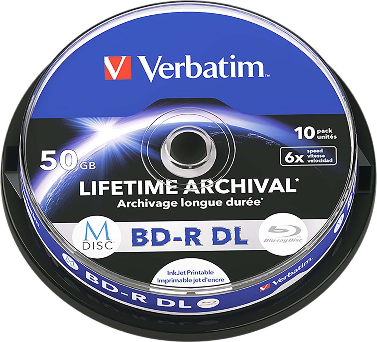 M-DISC BD-R DL 50GB VERBATIM 43847 (VE5) M-DISC BD-R DL 50GB VERBATIM 43847 (VE5)