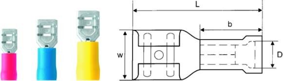 Flachsteckhülse LIF 2,5F638 R Flachsteckhülse LIF 2,5F638 R