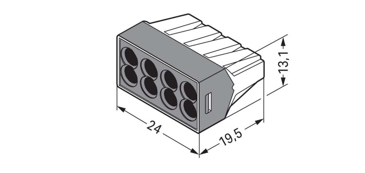 Dosenklemme,zweireihig 773-108