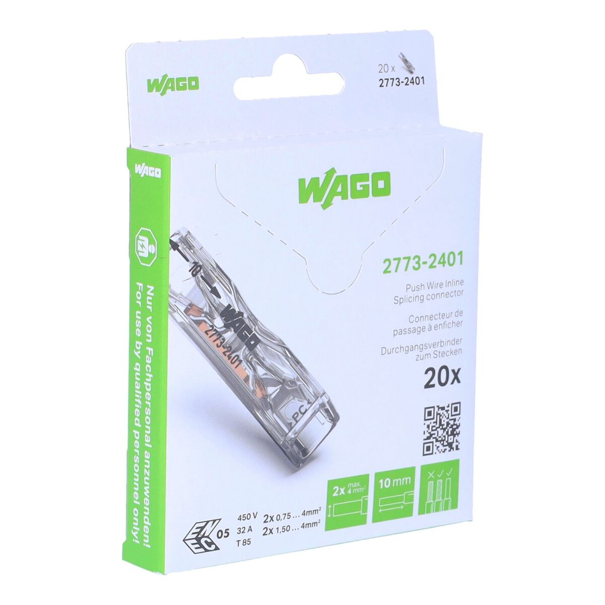 Durchgangsverbinder 2773-2401/995-020 Durchgangsverbinder 2773-2401/995-020