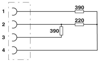 Abschlusswiderstand SAC-5P-M12FS PB TR