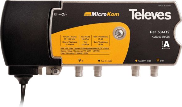 BK-Verstärker 30/35dB KVE3035RK65 BK-Verstärker 30/35dB KVE3035RK65
