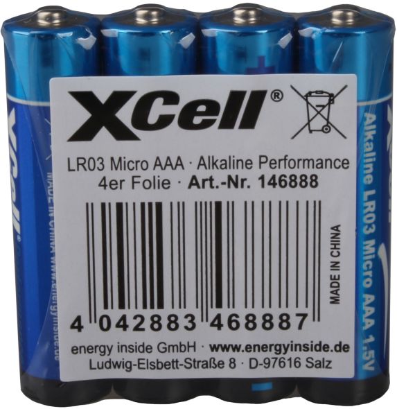Batterie 1,5V Micro AAA LR03 AAA 4pcs/shrink Batterie 1,5V Micro AAA LR03 AAA 4pcs/shrink