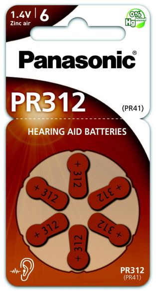 Hörgerätebatterie 1,4V PR312 Hörgerätebatterie 1,4V PR312