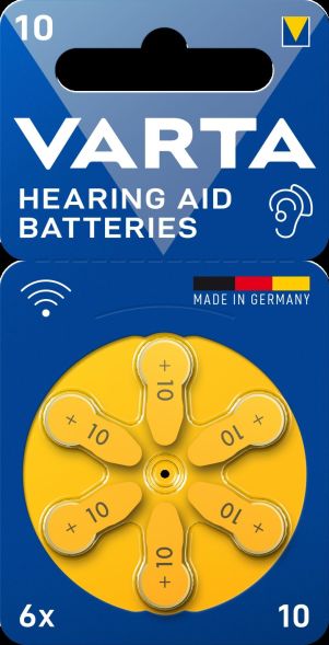 Hörgerätebatterie VARTAHearAidB10Bli6 Hörgerätebatterie VARTAHearAidB10Bli6