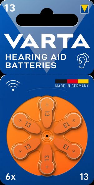 Hörgerätebatterie VARTAHearAidB13 Bli6